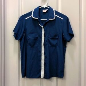 ASOS Blouse Scallop Trim